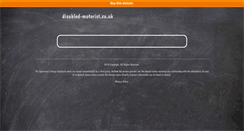 Desktop Screenshot of disabled-motorist.co.uk